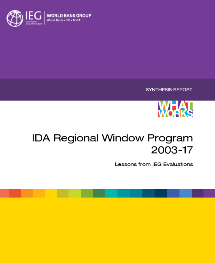 IDA Regional Window Program 2003-17 Lessons from IEG Evaluations