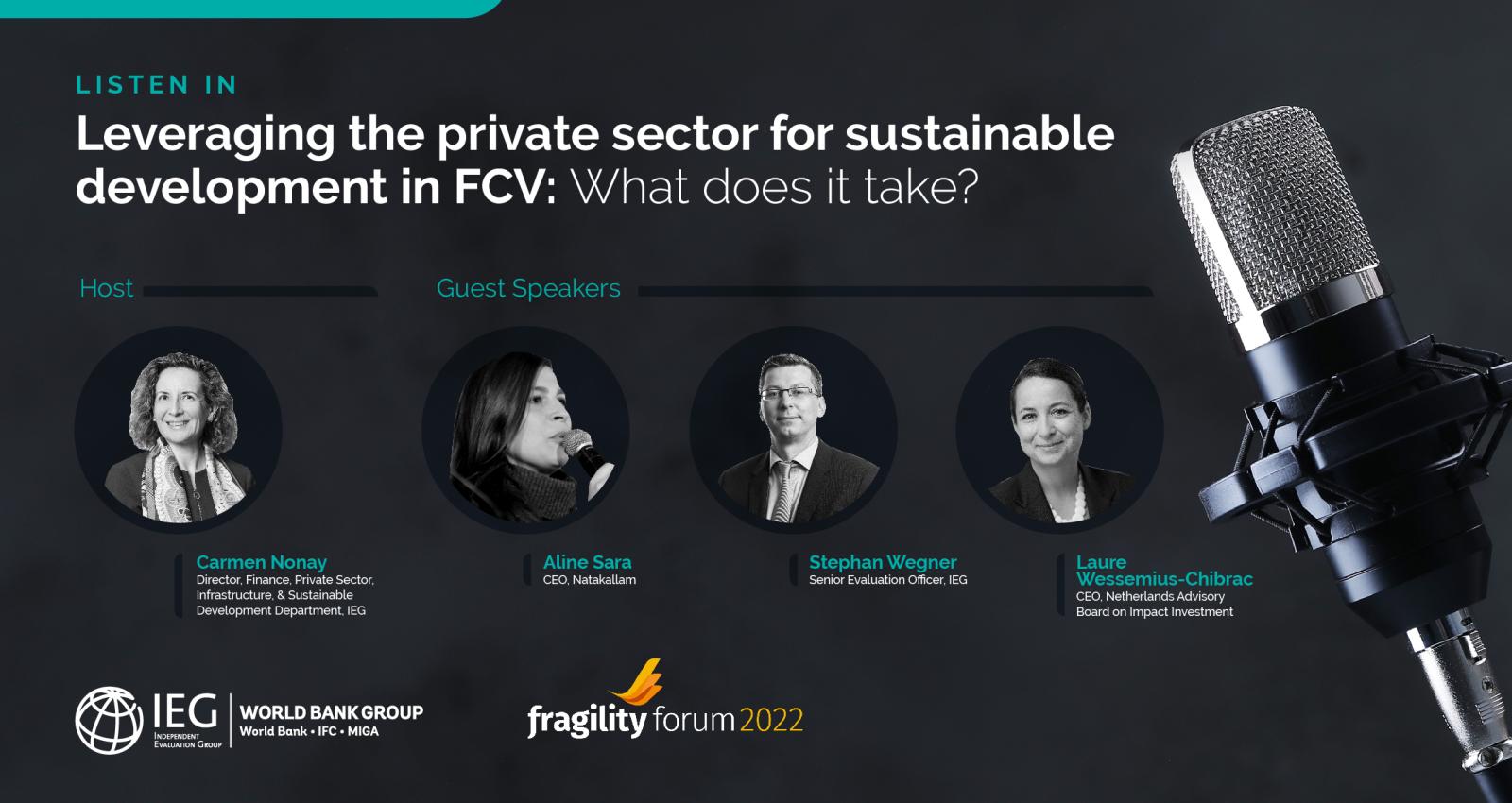 Conversations Leveraging The Private Sector For Sustainable Development In Fcv What Does It 