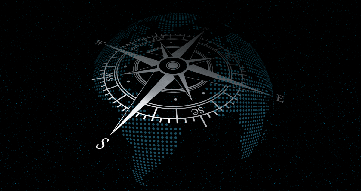IEG Annual Report 2020 image of a compass 