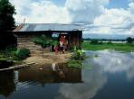 Colombian family whose home floods every year creating hazardous living conditions.